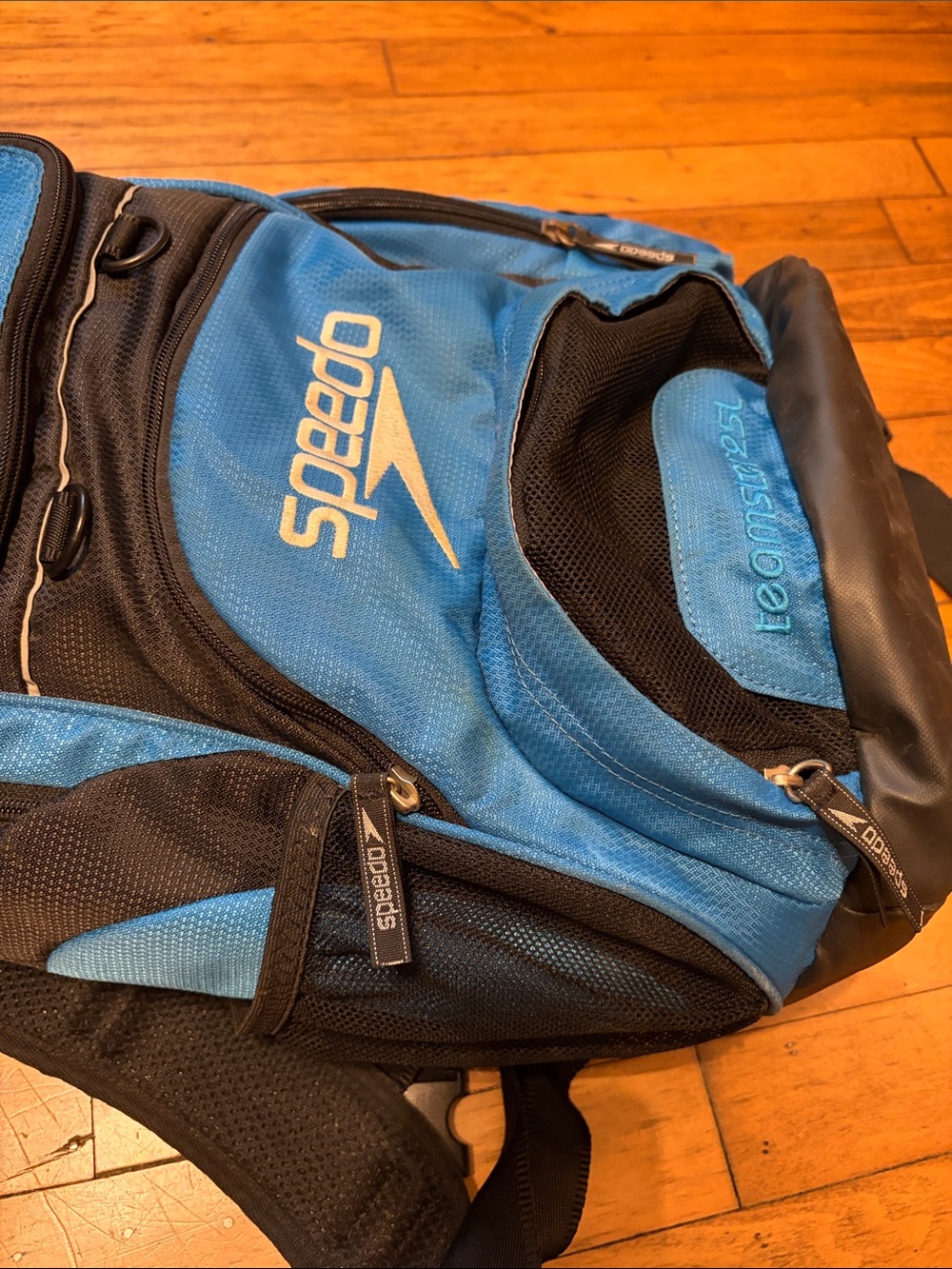 Speedo Blue and Black Swim Backpack - Picture 5 of 8